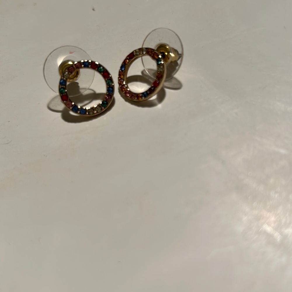 Colorful earrings.